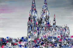 Kölner Dom_grau_80x80 cm